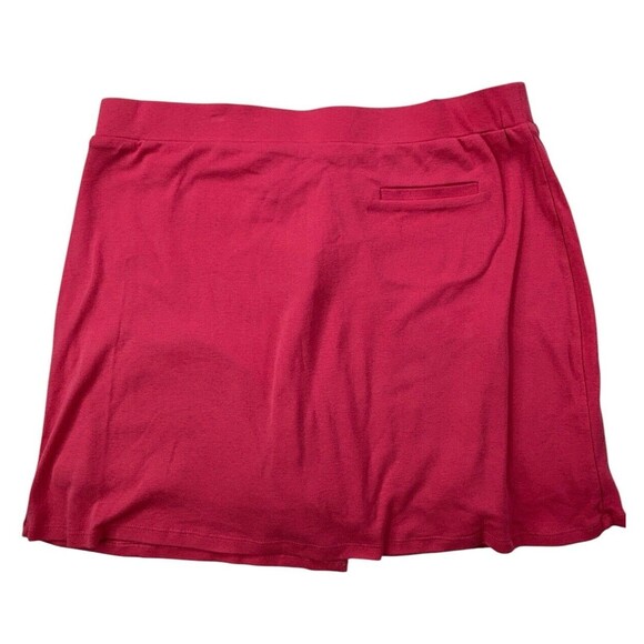 NEW Jones New York The Faux Wrap Skort Women L Large Pink Workout Elastic‎ Skirt - Picture 15 of 16